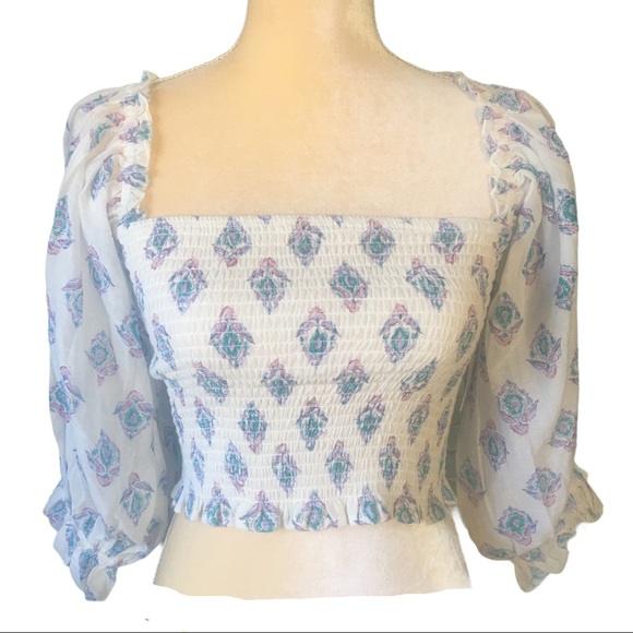 BillaBong Feeling Groovy Off the Shoulder Top - Picture 2 of 6